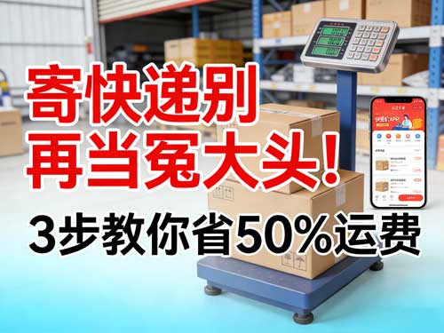 寄快递别再当冤大头！5元起寄全国，上门取件1小时达，每单省5-20元